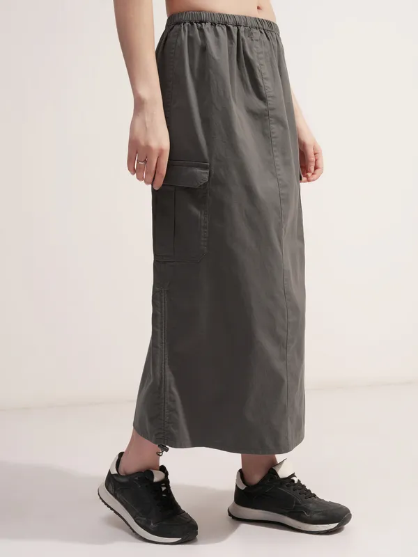 Straight Midi Skirt