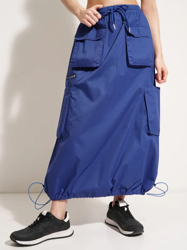 Tokyo Talkies Women Blue Mini Skirt