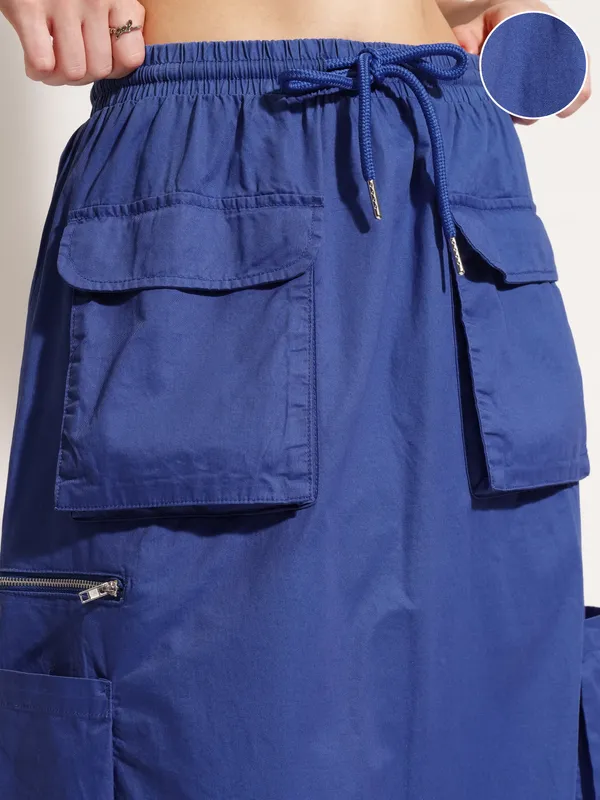 Tokyo Talkies Women Blue Mini Skirt