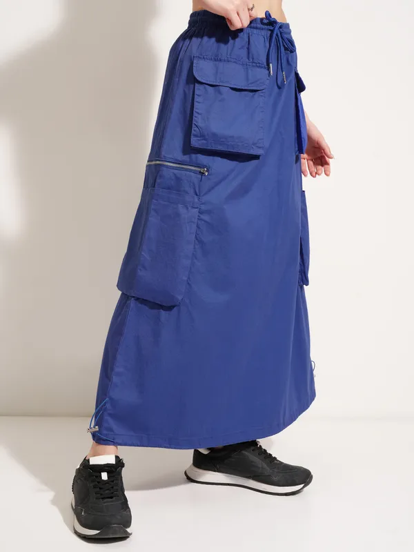 Tokyo Talkies Women Blue Mini Skirt