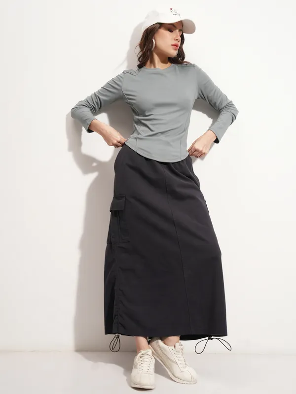 Tokyo Talkies Women Black Mini Skirt