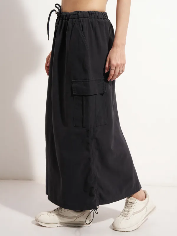 Tokyo Talkies Women Black Mini Skirt