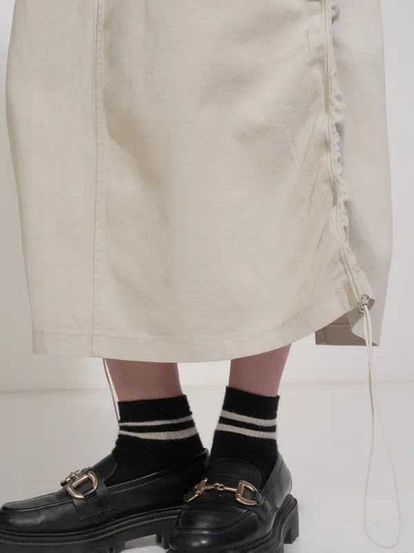 Tokyo Talkies Women Beige Above Knee Skirt