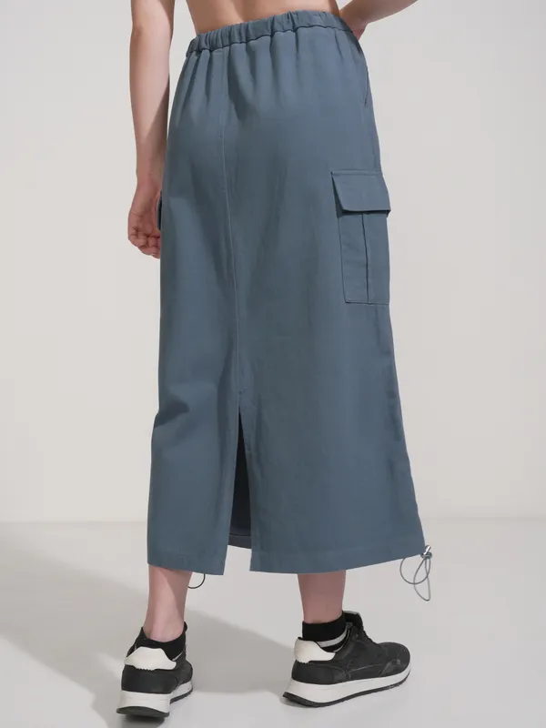Tokyo Talkies Women Blue Above Knee Skirt