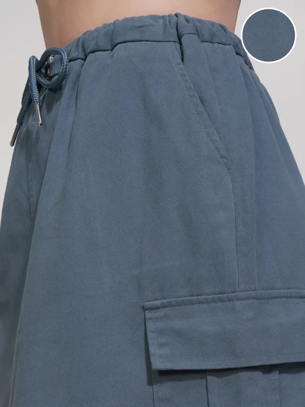 Tokyo Talkies Women Blue Above Knee Skirt