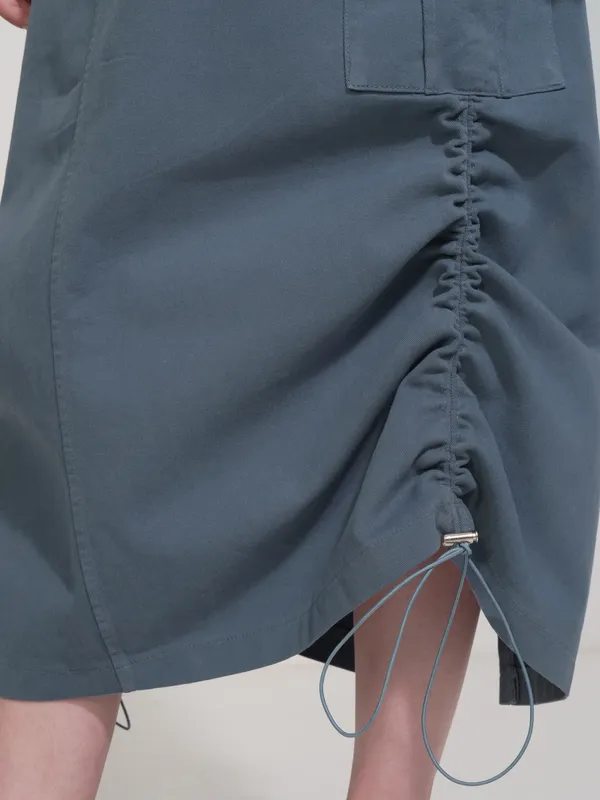 Tokyo Talkies Women Blue Above Knee Skirt