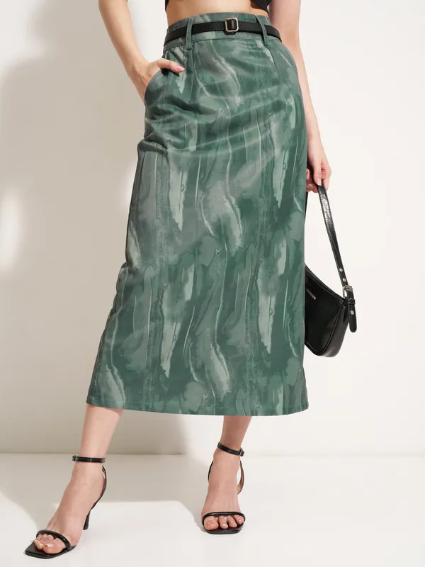 Straight Midi Skirt