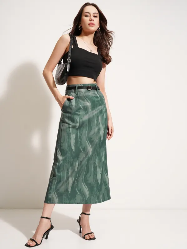 Straight Midi Skirt