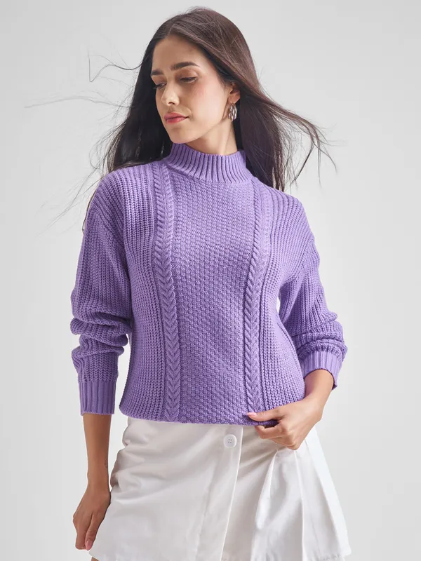Women Cable Knit Sweater