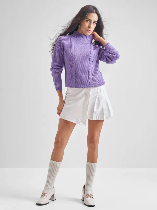 Women Cable Knit Sweater