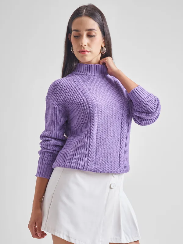 Women Cable Knit Sweater