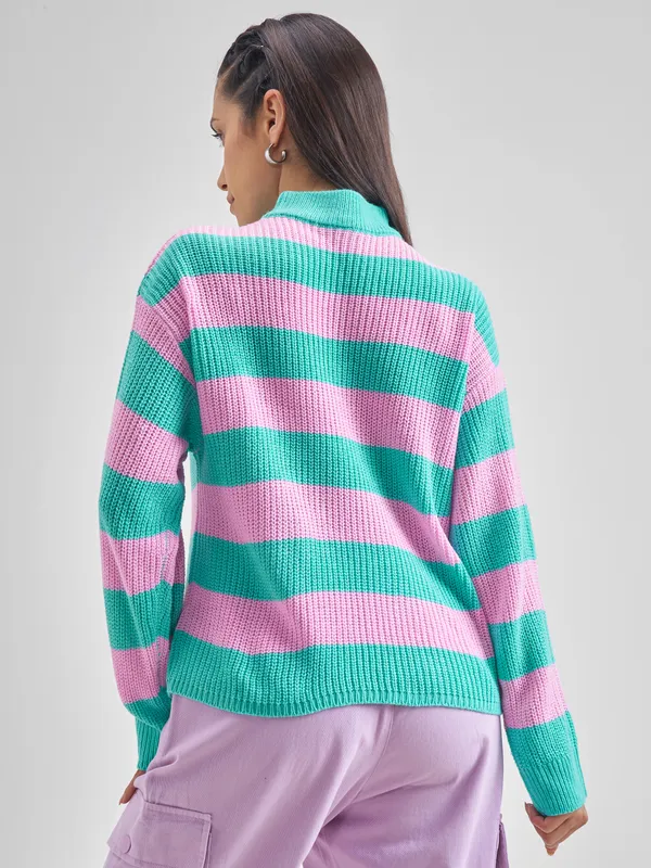 Women Colourblocked Sweater