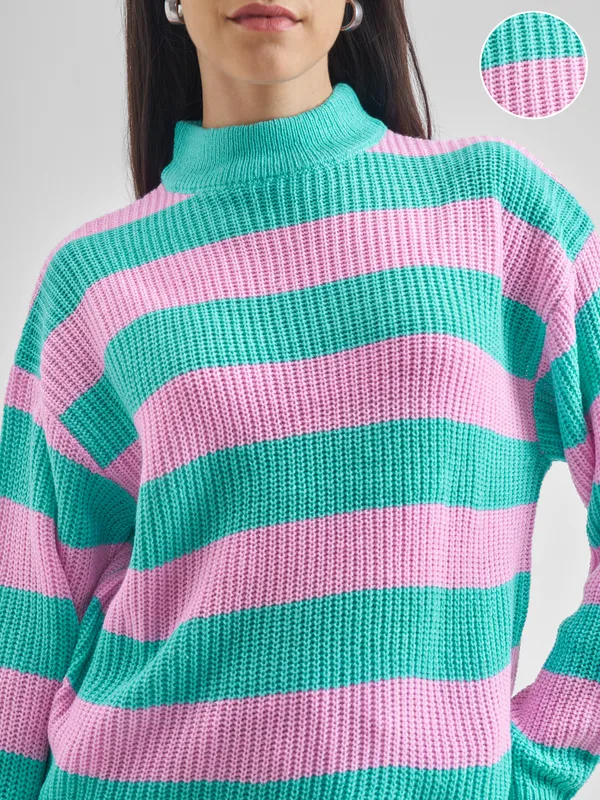 Women Colourblocked Sweater