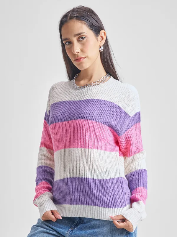Women Colourblocked Sweater