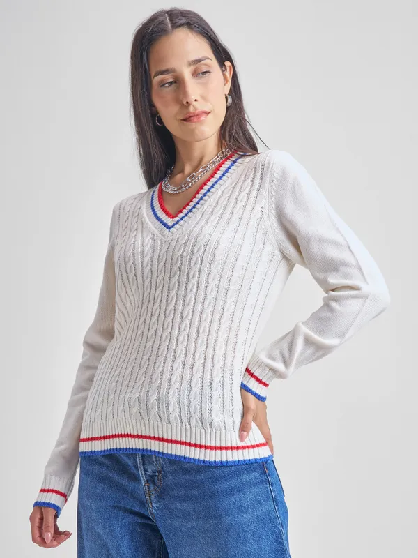 Women Solid Sweater