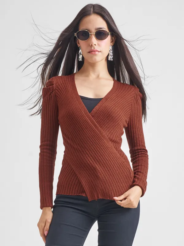 Women Solid Sweater