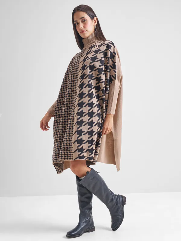  Tokyo Talkies Women Brown Turtle Neck Sweaters