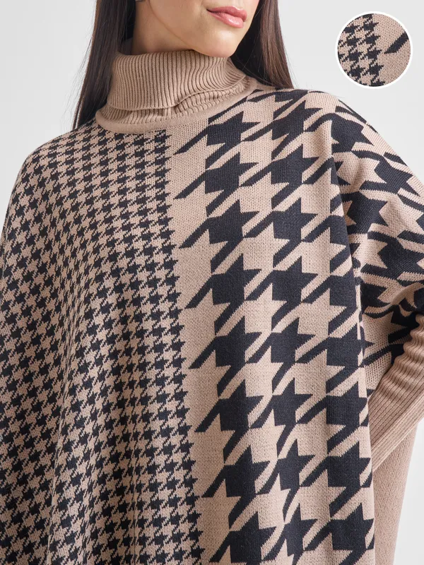  Tokyo Talkies Women Brown Turtle Neck Sweaters