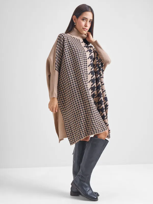  Tokyo Talkies Women Brown Turtle Neck Sweaters