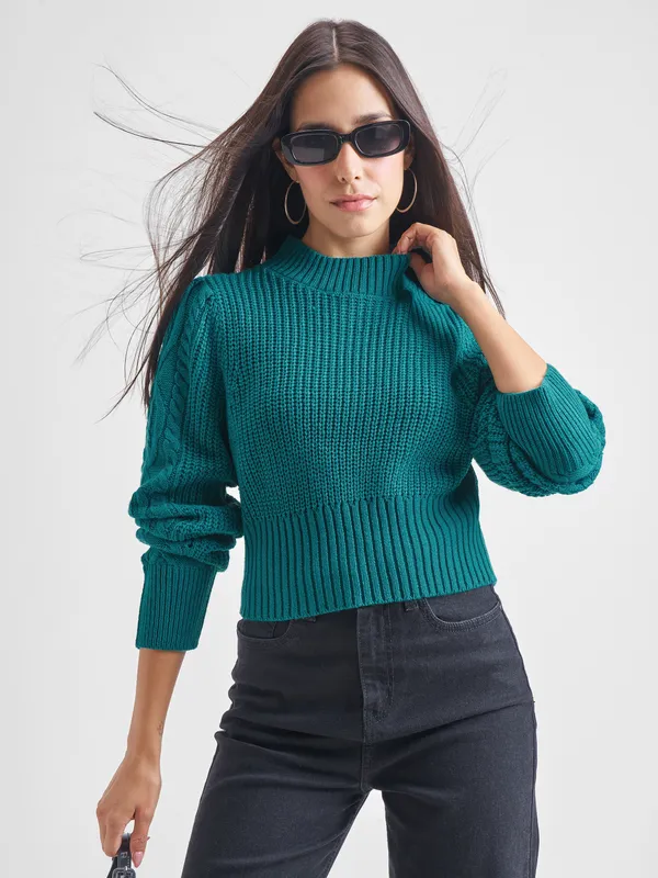 Women Self Design Sweaters