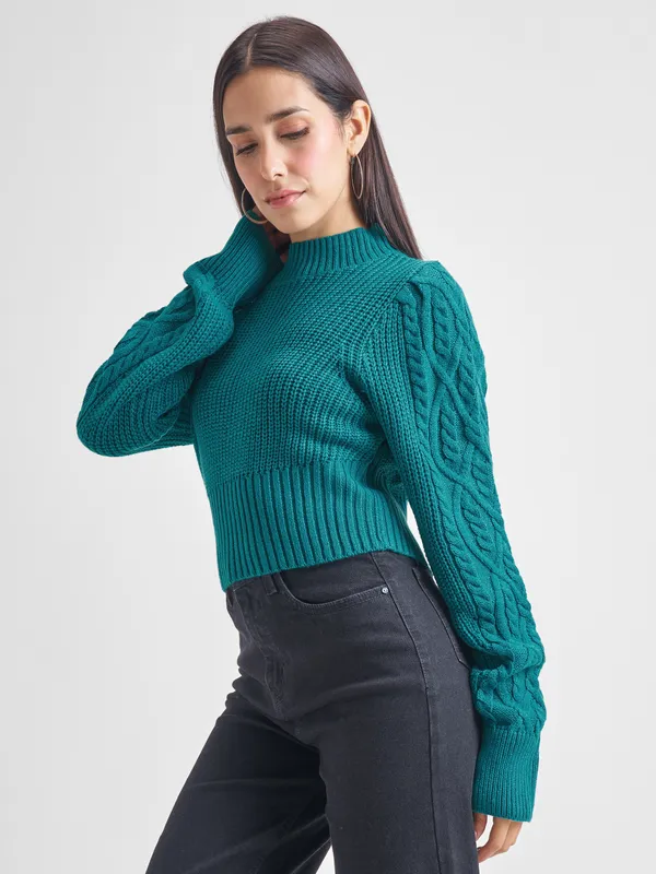 Women Self Design Sweaters