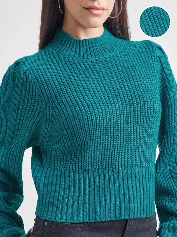 Women Self Design Sweaters