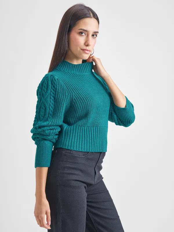 Women Self Design Sweaters