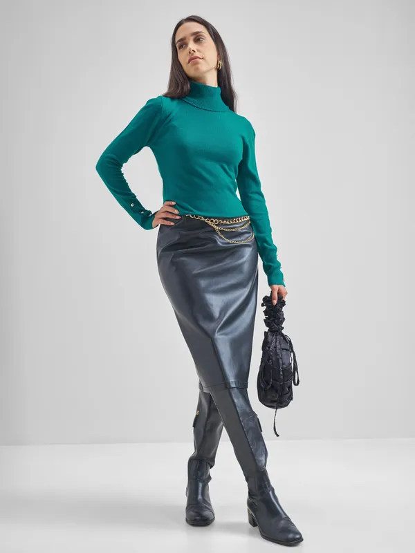 Women Self Design Sweater