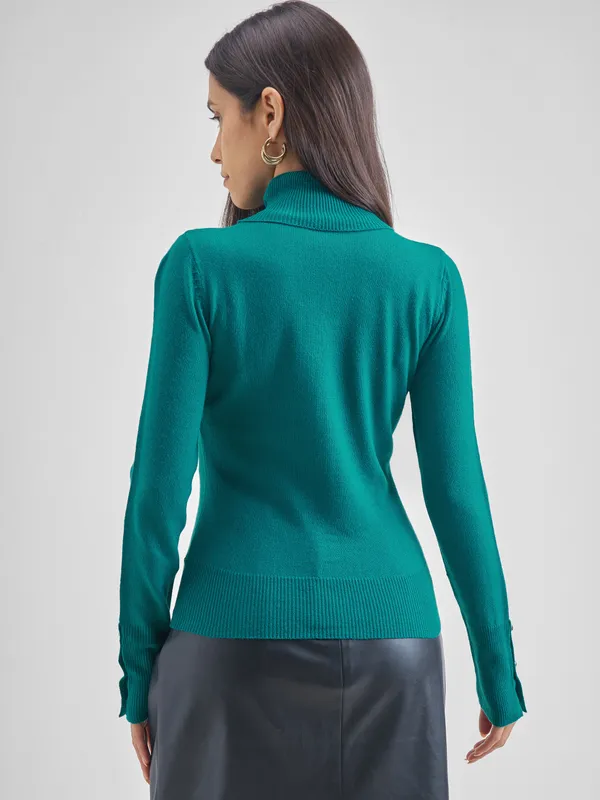 Women Self Design Sweater