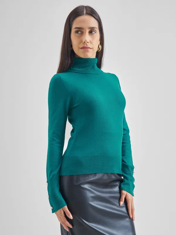 Women Self Design Sweater