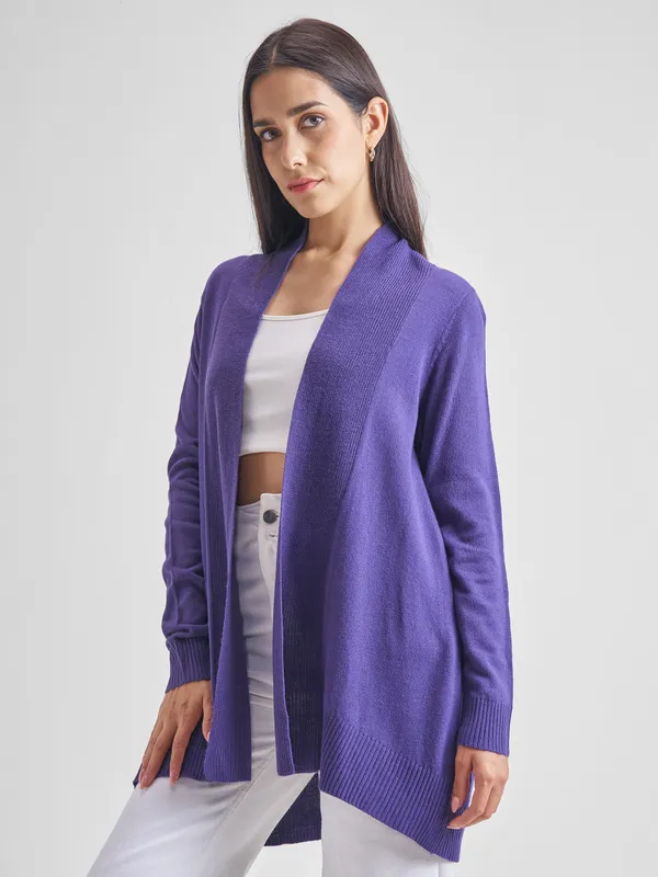  Tokyo Talkies Women Navy Blue Round Neck Sweaters