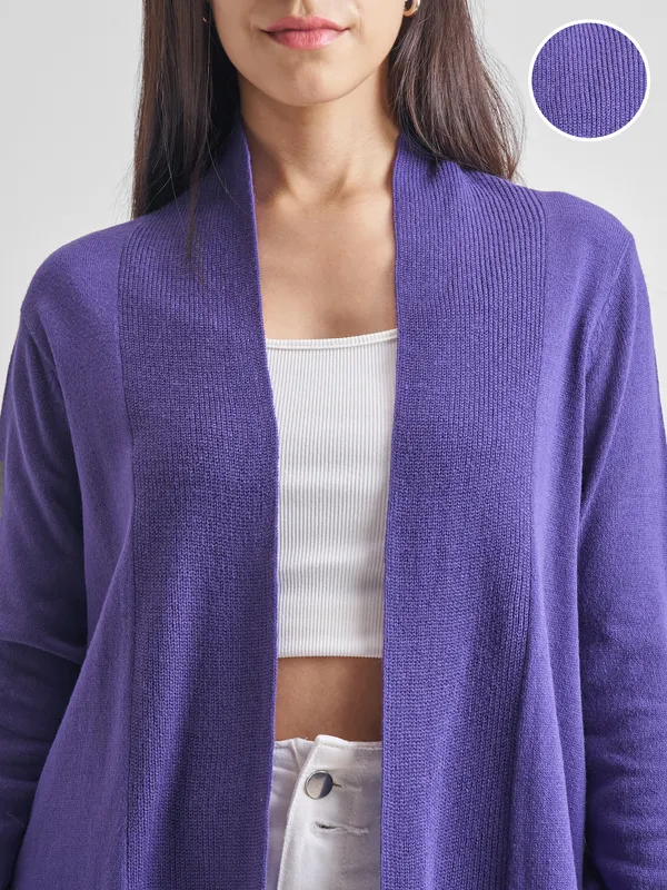  Tokyo Talkies Women Navy Blue Round Neck Sweaters