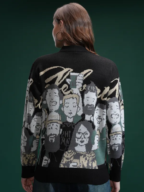 Women Printed Sweater