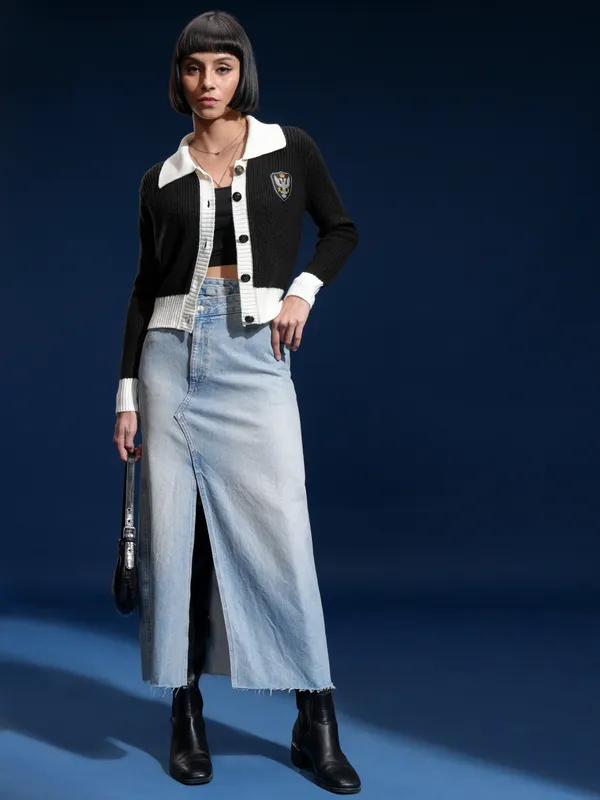 Women Self Design Sweater