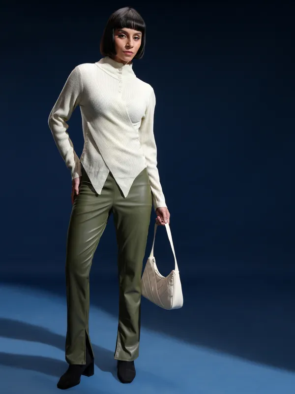 Women Self Design Sweater