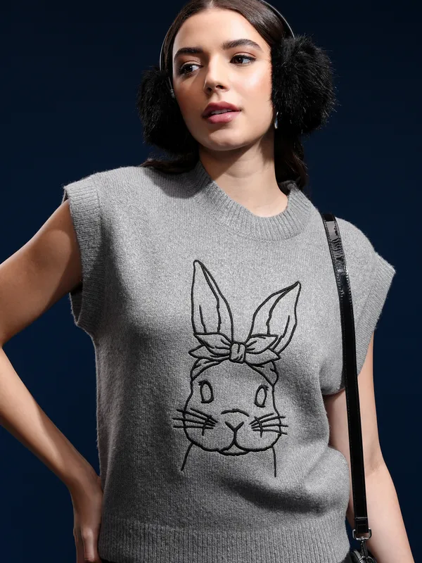 Women Embroidered Sweater