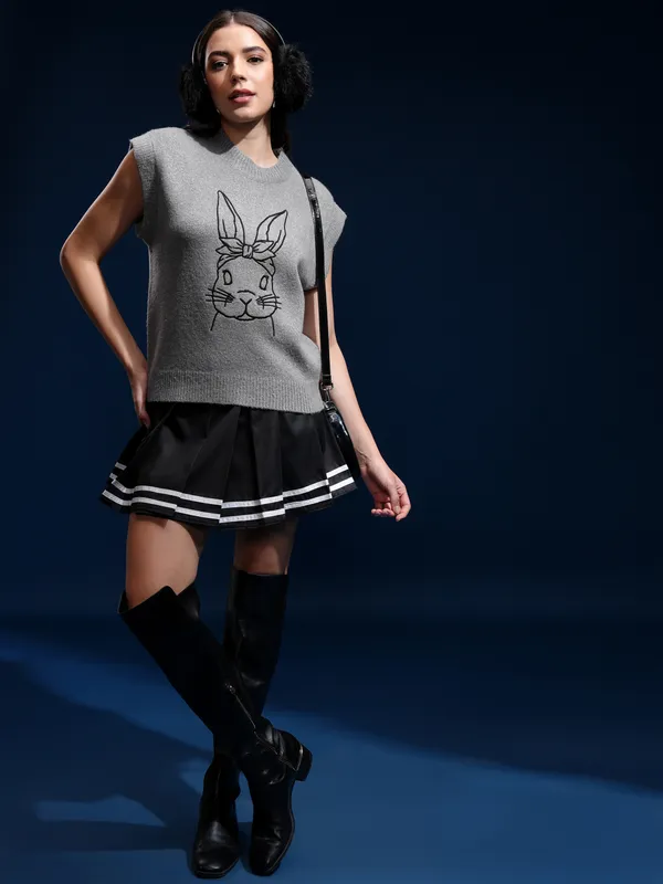 Women Embroidered Sweater