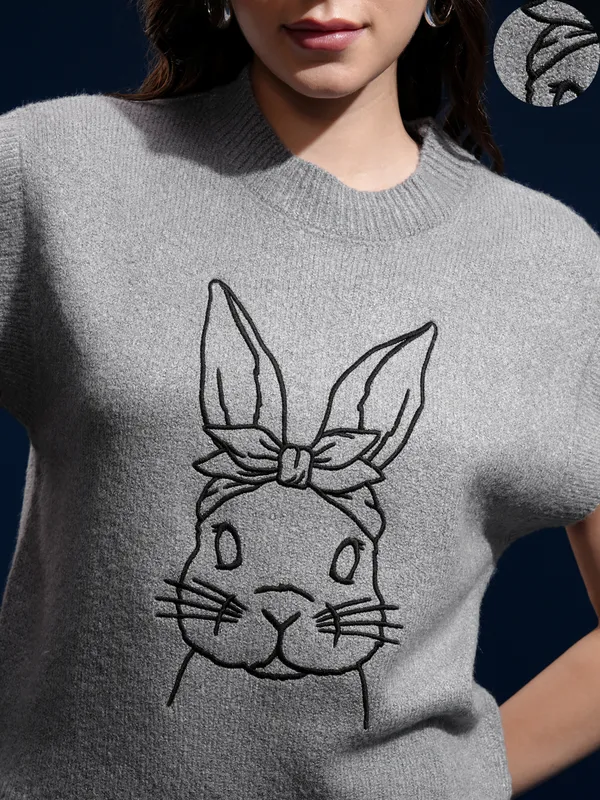 Women Embroidered Sweater