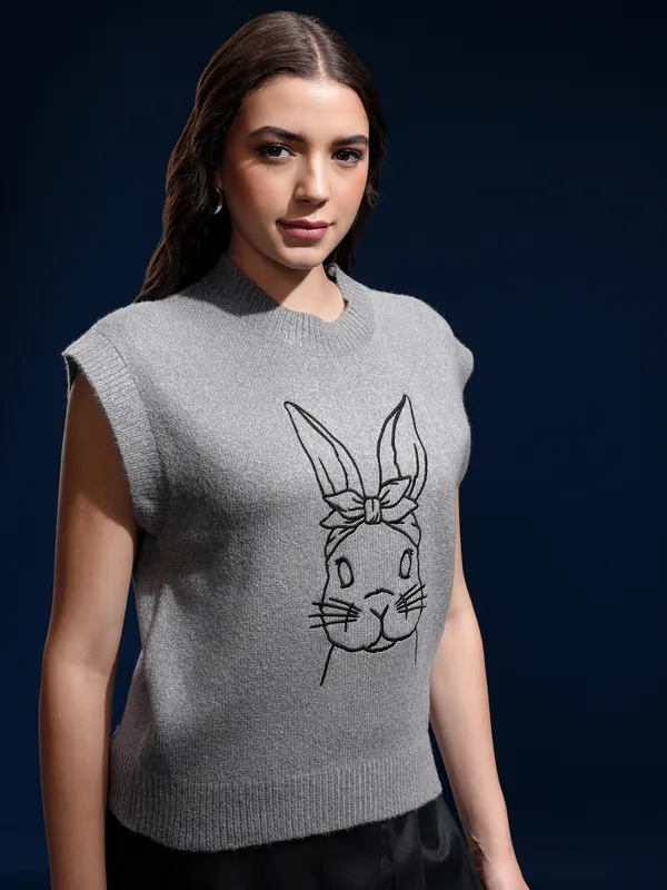 Women Embroidered Sweater