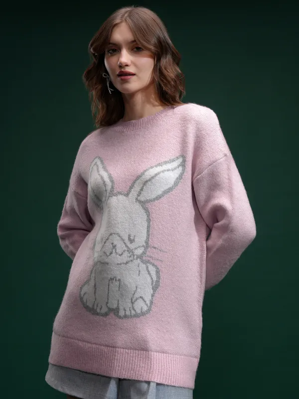 Women Printed Sweater