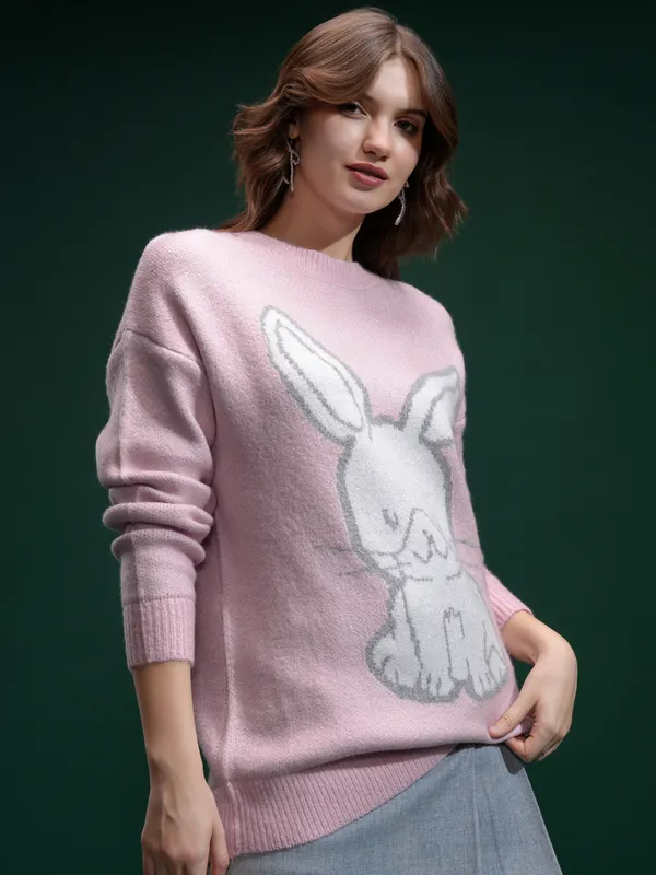 Women Printed Sweater