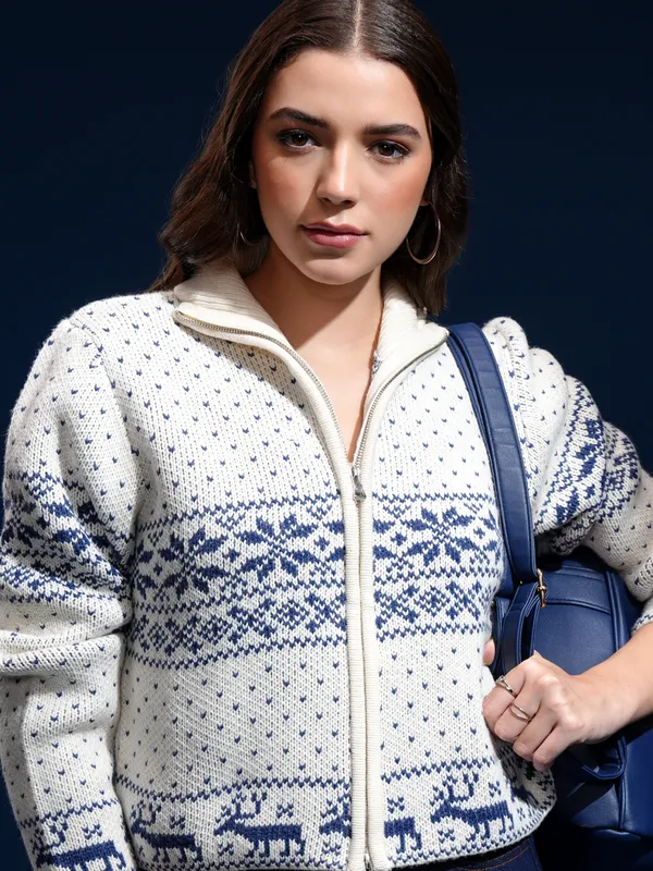 Women Printed Sweater