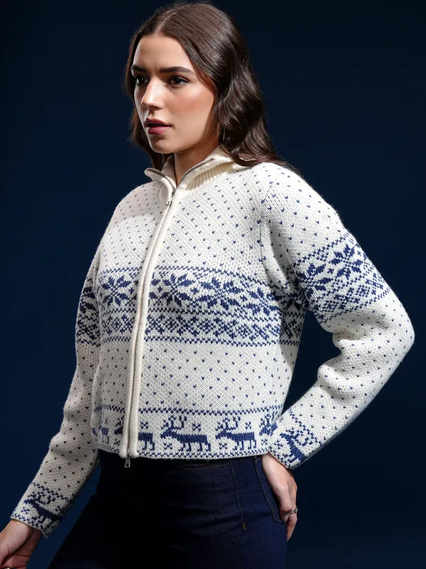 Women Printed Sweater