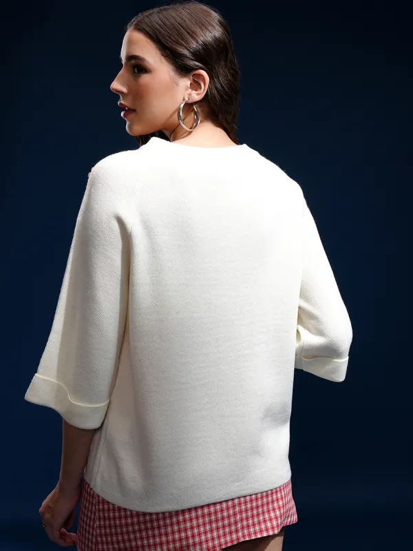 Women Embellished Sweater