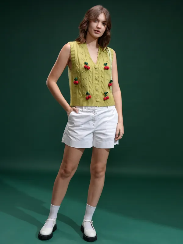 Women Applique Sweater