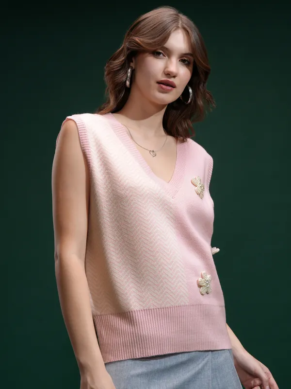 Women Applique Sweater