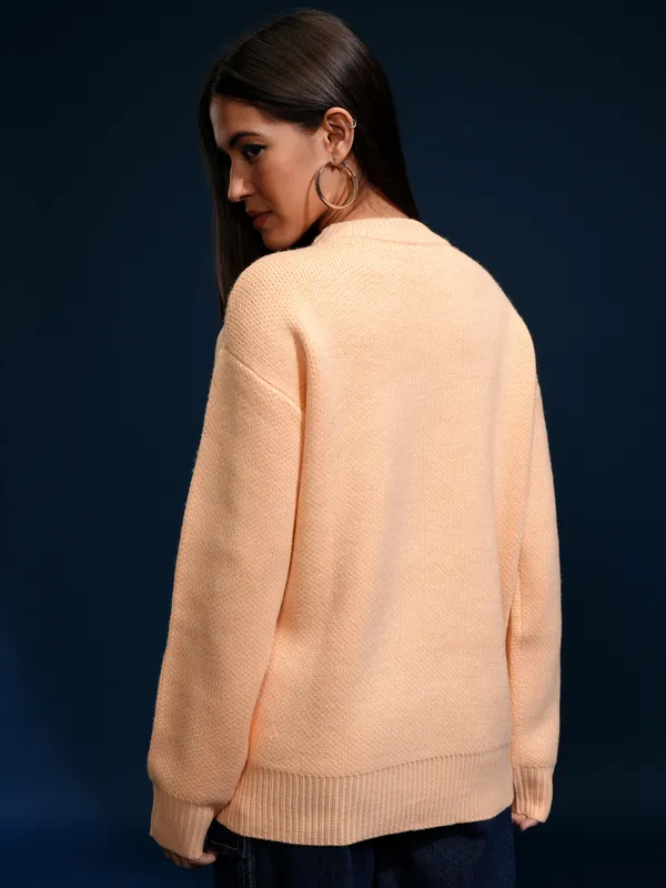 Women Applique Sweater