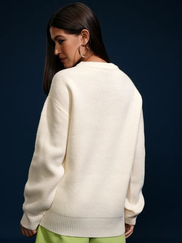 Women Applique Sweater