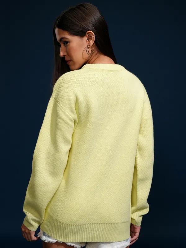 Women Applique Sweater