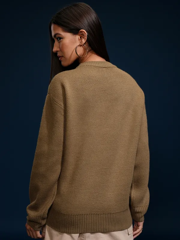 Women Applique Sweater